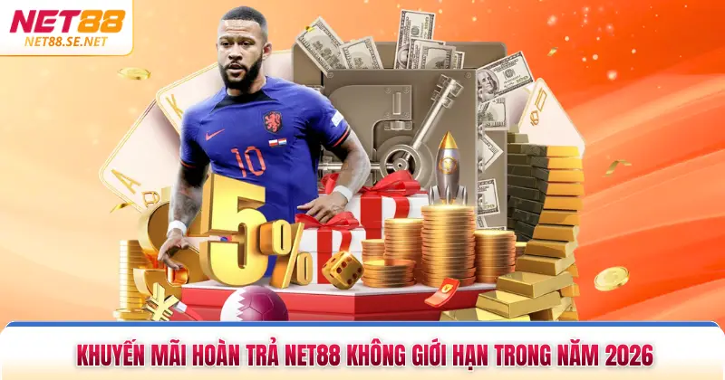 Khuyến Mãi Hoàn Trả NET88 Không Giới Hạn Trong Năm 2026 Khuyến Mãi Hoàn Trả NET88 Không Giới Hạn Trong Năm 2026